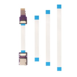 PinQiongZhe Replaceable FFC Cable Micro SD to Micro SD Card Extension Cable External Expansion Cable, Supports 3D Printers Surveillance Bluetooth Speakers Cable Length (3.9/7.9/15.7/23.6in)