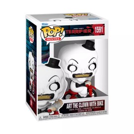 Funko TERRIFIER ART THE CLOWN BIKE #1591 FUNKO POP! MOVIES MAN CAVE CHRISTMAS GIFT
