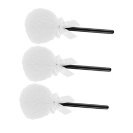 Beavorty Makeup for Powder 3pcs Soft Long Bowknot Reusable Lollipop Handle Face Body Care