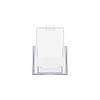 Slatwall 5.5” Wide Brochure Holder with Attached 3.5" x 2"