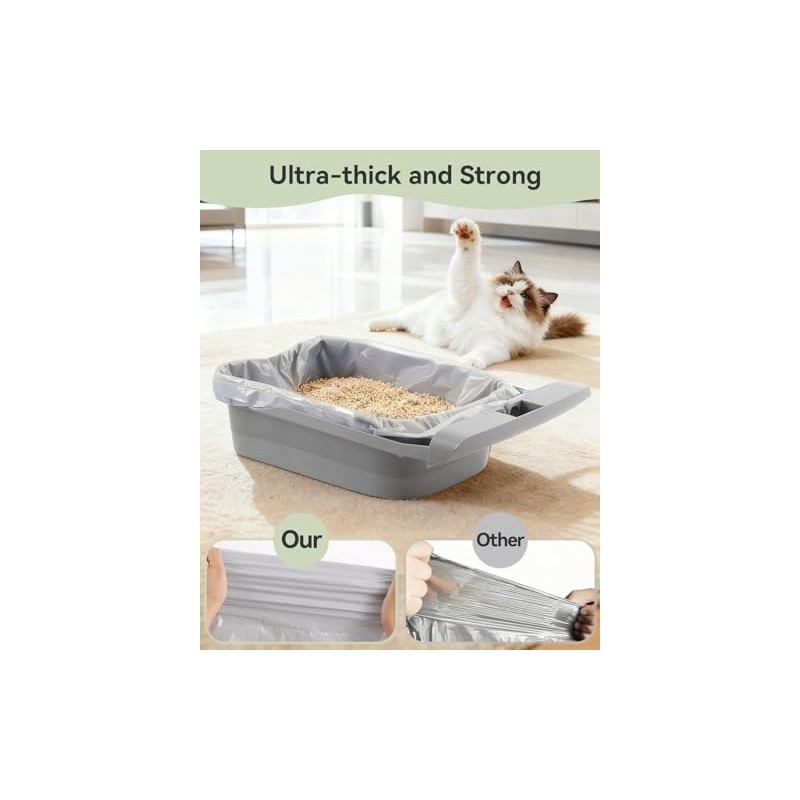 150 Count Automatic Cat Litter Box Bags for Petpivot Autoscooper