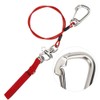 Freediving Lanyard 316 Pro Stainless Steel Safety Rope with Wristband