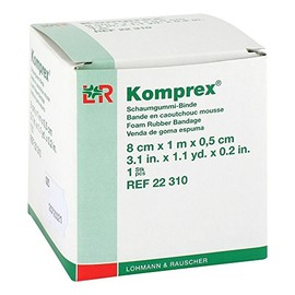 Komprex Foam Rubber Bandage 1 m x 8 cm Thickness 0.5 cm