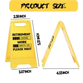 Funny Office Desk Accessories, Retirement Gift, Humor Joke Phone Stand Desks Decor, Hidden Small Mirror, Gag Fun Gift for Men Women Coworker Male Leader Boss Manager, White Elephant Gifts