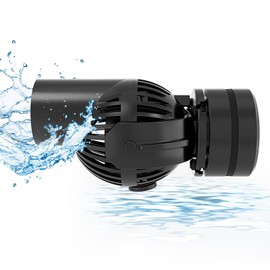 hygger Wave Pump for Aquarium, 3000L/H 4W Flow Pump Aquarium, 360° Rotatable Powerhead Circulation Pump Aquarium Small Quiet Wave Maker with Strong Magnet Suction Base for 11-56L Tank