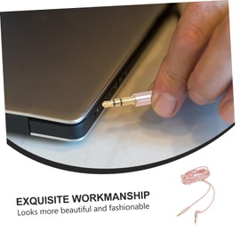 jojofuny 2pcs Male to Male Aux Cable Flexible Braided Auxiliary Audio Stereo Cable for Home Speakers Headphones and Devices Meters Long Durable Design