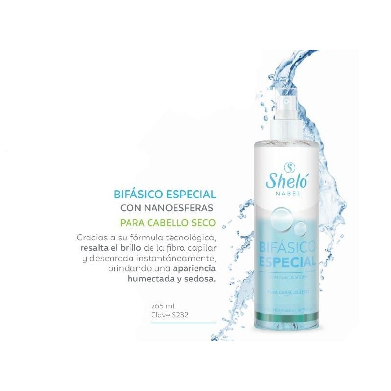 Bifásico Especial Para Cabello Seco Con Nano esferas Desenreda Nutre