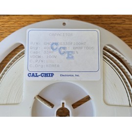 Cal-Chip 25pcs 33pF 100V +/- 1% C0G 0805 CalChip GMC21CG330F100