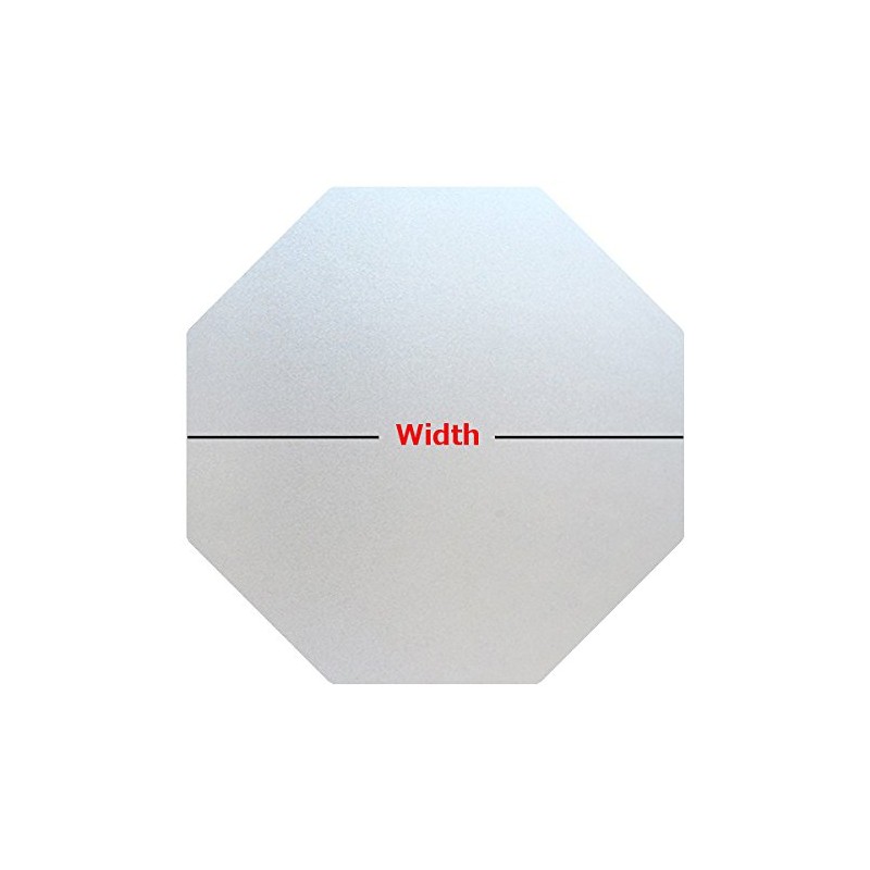 PROTINT WINDOWS Precut Frosted Privacy Octagon Window Film, Self Static