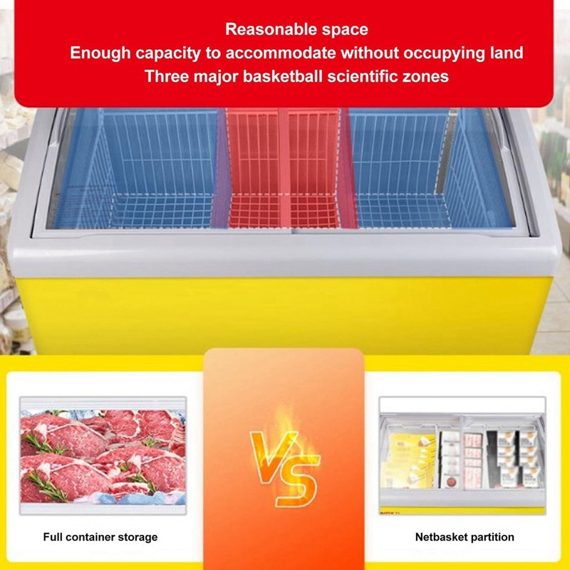 Chest Freezer Basket Deep Adjustable Storage Organizer Bin Divider Expandable