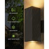harriet Outdoor Wall Lights, Modern Outdoor Wall Sconces Aluminum Waterproof,