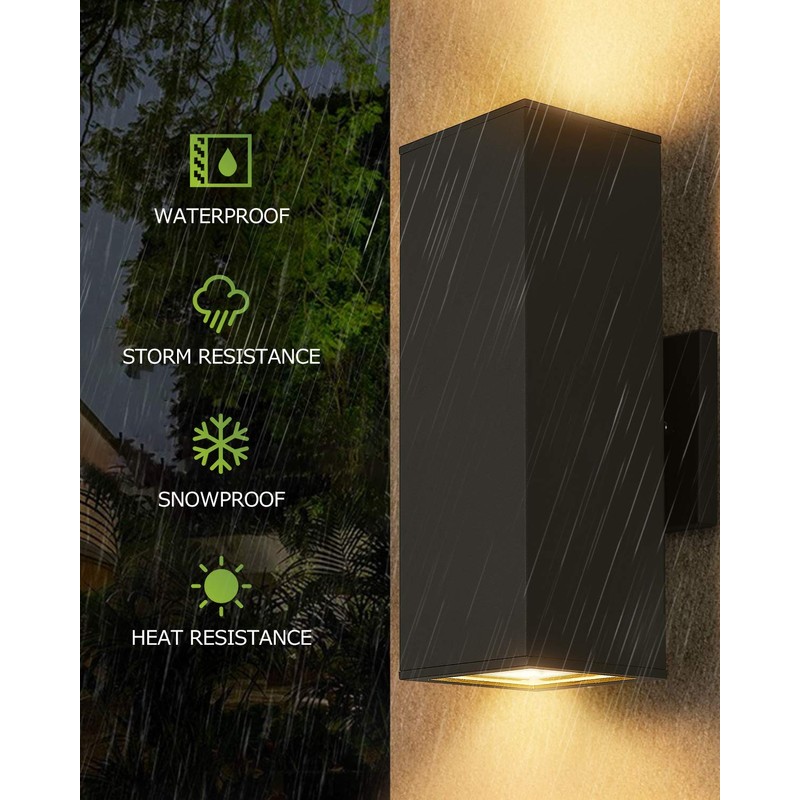 harriet Outdoor Wall Lights, Modern Outdoor Wall Sconces Aluminum Waterproof,
