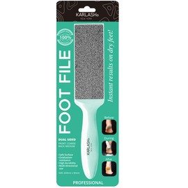 Karlash 2-Sided Nickel Foot File for Callus Trimming and Callus Removal, Mint (Pack of 2)