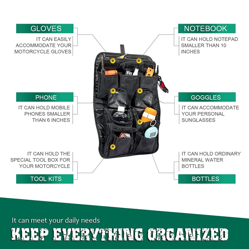 Mofun Tour Pack Lid Organizer Saddlebags Tour Luggage Storage Bag
