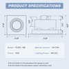 POWERENG Bathroom Exhaust Ventilation with Light,164 CFM 0.7Sones Quiet Ceiling