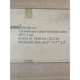 Ruedamann 1.4 Inch Rubber Threshold Wheelchair Ramp MTR100-3.5