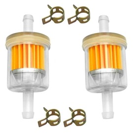 Kurihina Compatible with 84001895 Fuel Filters 691035 Fuel Filters 40 Micron 1/4 Inch Inline Fuel Filter 493629 For Kawasaki 49019-0014 For John Deere AM108356