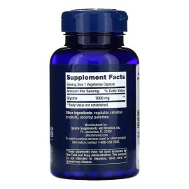 Glicina 1000 Mg 100 Cápsulas Vegetarianas Aminoácido Sin Sabor