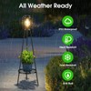 MXwcy Solar Lights Outdoor with LED Edison Bulbs, Solar Floor