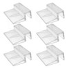 lasenersm 6 Pieces 8mm Acrylic Aquarium Cover Clip Aquarium Fish