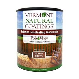 Vermont Natural Coatings PolyWhey Exterior Penetrating Stain - Acorn Brown - Quart