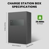 Wall EV Charger Protective Box,Portable Charger Station Box with Swipe