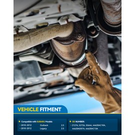 PHILTOP Catalytic Converter Kit Compatible with Subaru 2010-2012 Outback 2.5L, 2010-2012 Legacy 2.5L Catalytic Converter for 21276, 52726, 55644, 44620AC10A, 44620AD07A, 44620AC13A (EPA Compliant)