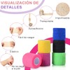 12 Pcs Vendas autoadhesivas, 5cm x 4.5M Cinta de Vendaje