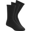 Wigwam King Cotton Crew 3 Pack P2801 Sock, Black -