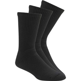 Wigwam King Cotton Crew 3 Pack P2801 Sock, Black - Large