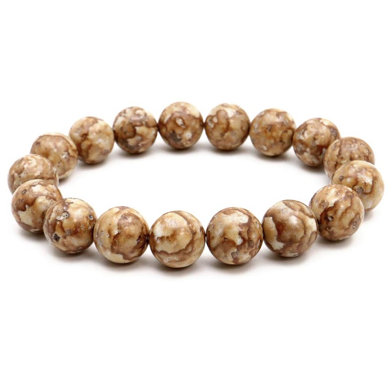 GOLD STONE Himekawa Medicinal Stone Bracelet, 0.5 inches (12 mm),