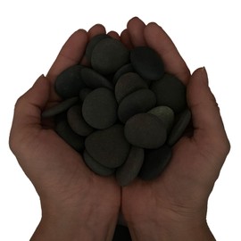 juexiyarticle Decorative Stones Flat Small Pebbles for Painting Stone Collage Artwork Flower Pot Garden Aquarium Decoration Smooth River Stones