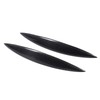 2pcs Carbon Fiber Headlight Eyebrows Left Right Glossy 3K Twill