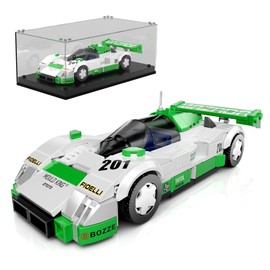 Mould King 27073 Technik Speed Champion Car Building Blocks 787B Racing Car Clamping Building Blocks Sports Car Construction Toy with Acrylic Display Case Model Cars for Collecting (325 Pieces)