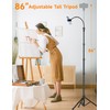 Phone Tripod, 86" Tall Tripod for iPhone with Flexible Gooseneck