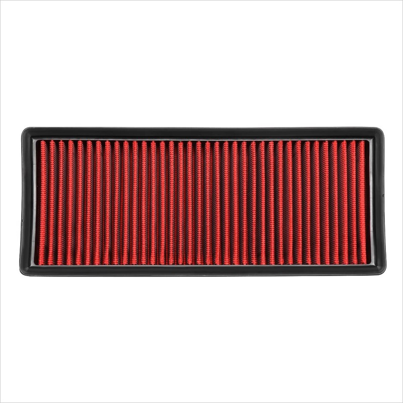 Red Reusable Washable High Flow Drop-in Air Filter Compatible with