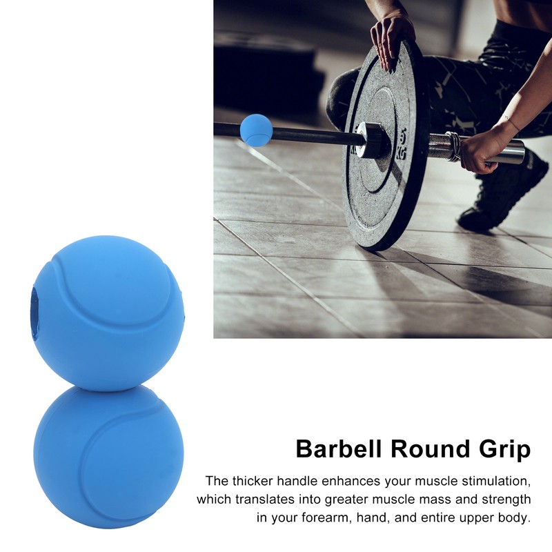 1 Pair of Barbell Dumbbell Curved Bar Grip Round Spherical