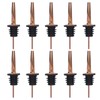 10Pcs Liquor Pourer Stainless Steel Wine Pourer Stopper Bar Tool