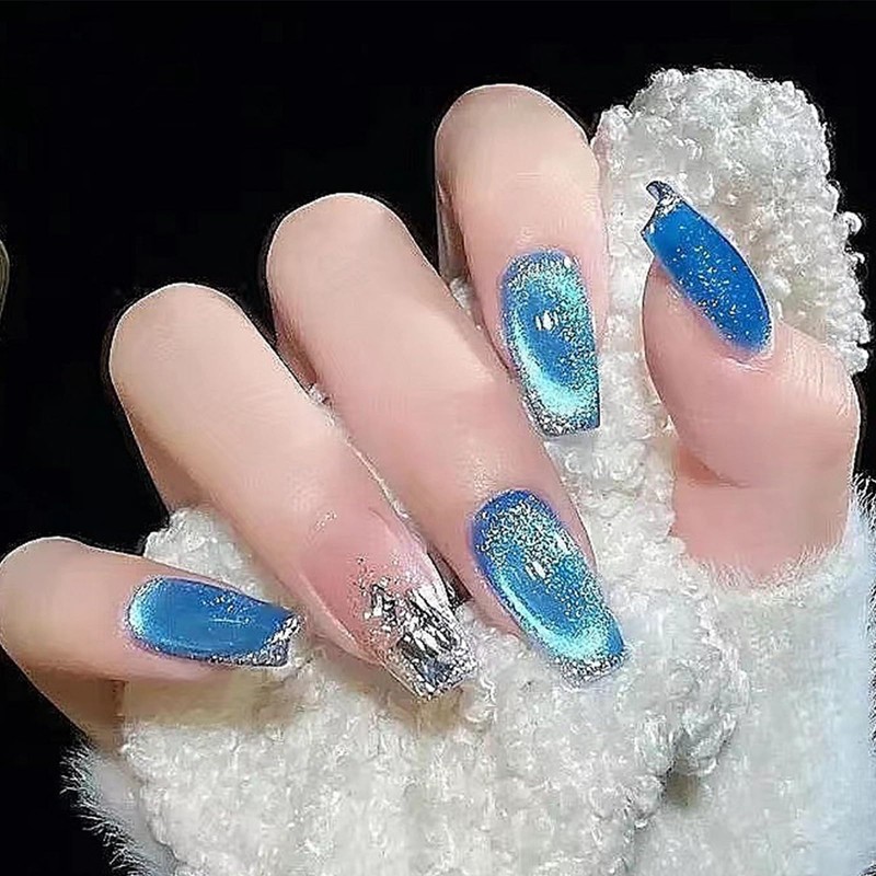 NAILKISS Cat Eye Magnetic Gel Polish (Blue)