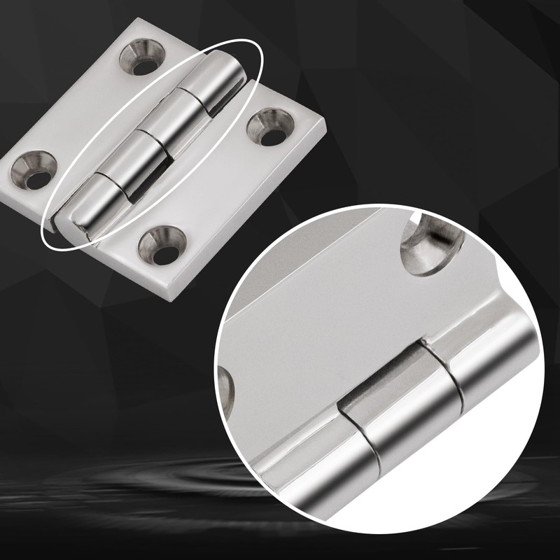 Laorde 316 Stainless Steel Hinges Marine Grade 1.5" x 1.5"
