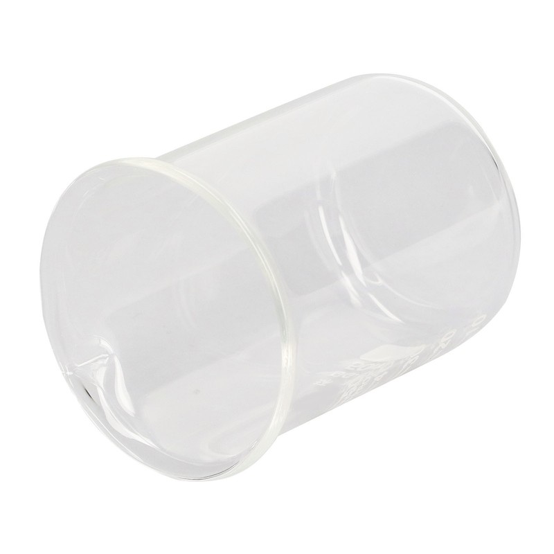 10 Pcs Laboratory Glass Beaker 50ml Thick Experimental Graduated Cylinder