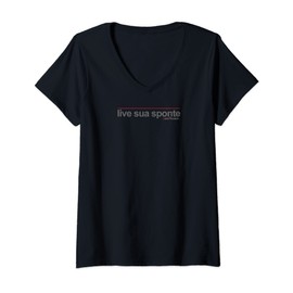 Womens LIVE SUA SPONTE by LawPhrases V-Neck T-Shirt
