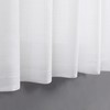 KOUFALL Kitchen Curtains 36 Inch Length,White Linen Light Filtering Semi