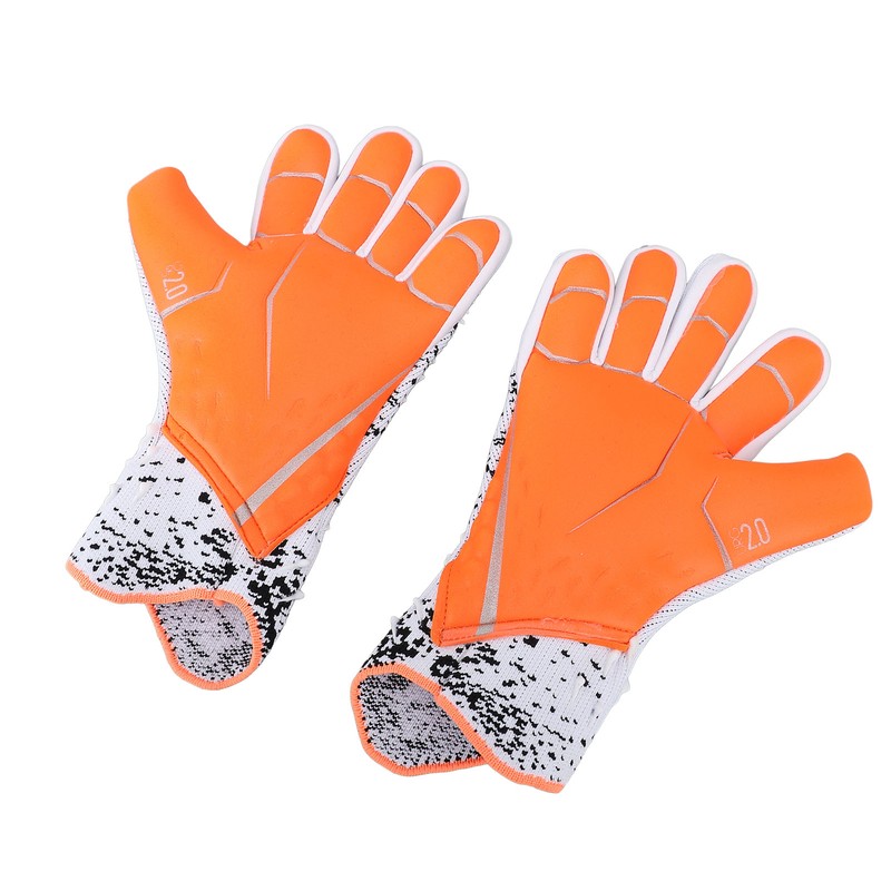 2pcs Soccer Gloves Nylon Polyurethane Fiber Latex Breathable Strong Grip