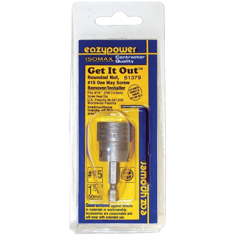 Eazypower Isomax Steel Screw Remover/Installer 1 pc.