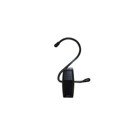 NAHANCO 610BBH12 4 1/2" Boot Clip Hanger, Black, Black Plastic Clip (Pack of 12)