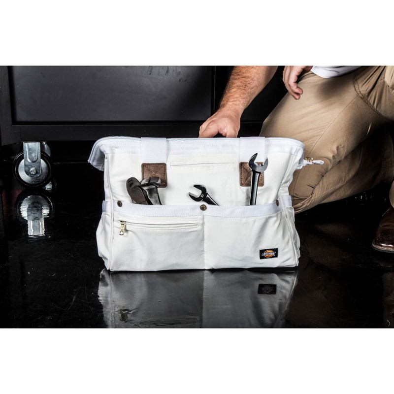 Dickies 16-Inch Durable Canvas Work Bag for Painters, Carpenters, and