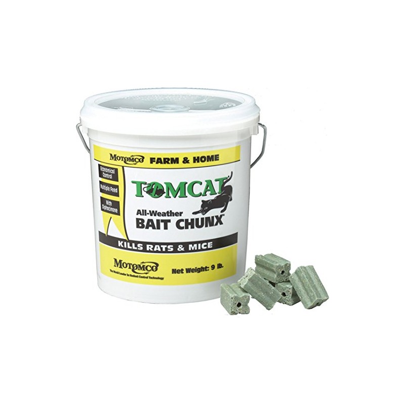 Motomco Tomcat All Weather Bait Chunx, 9-Pound