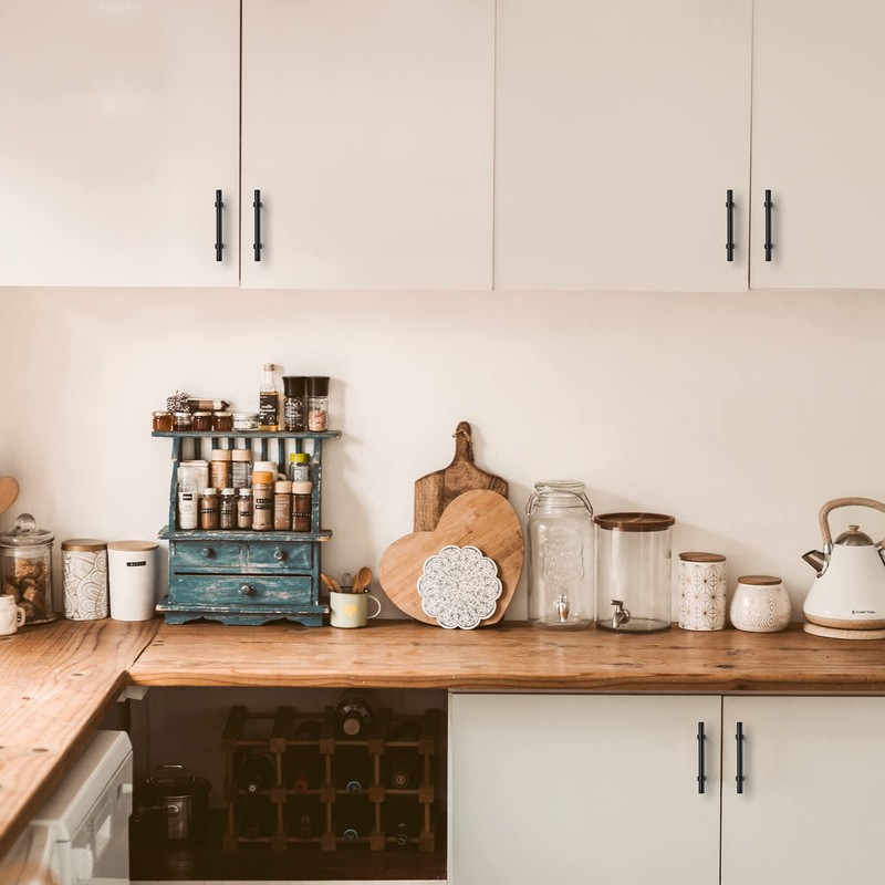 Ravinte 30 Pack 6 Inch Cabinet Pulls Matte Black Kitchen
