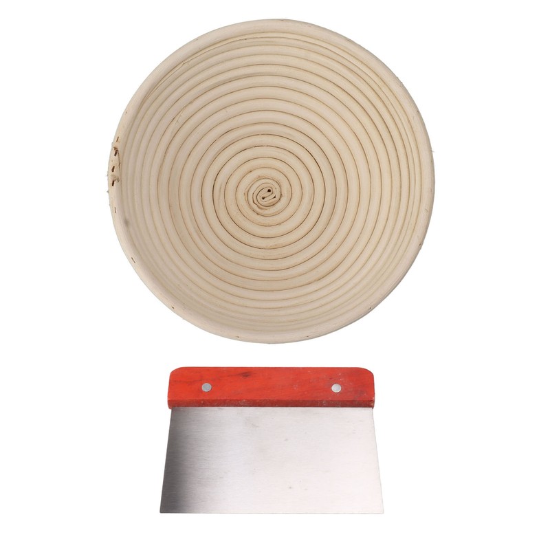 Round Bread Proofing Basket with Liner Cloth Dough Rising Rattan
